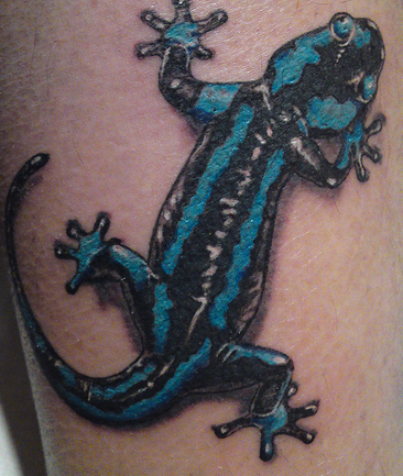 tatouage salamandre
